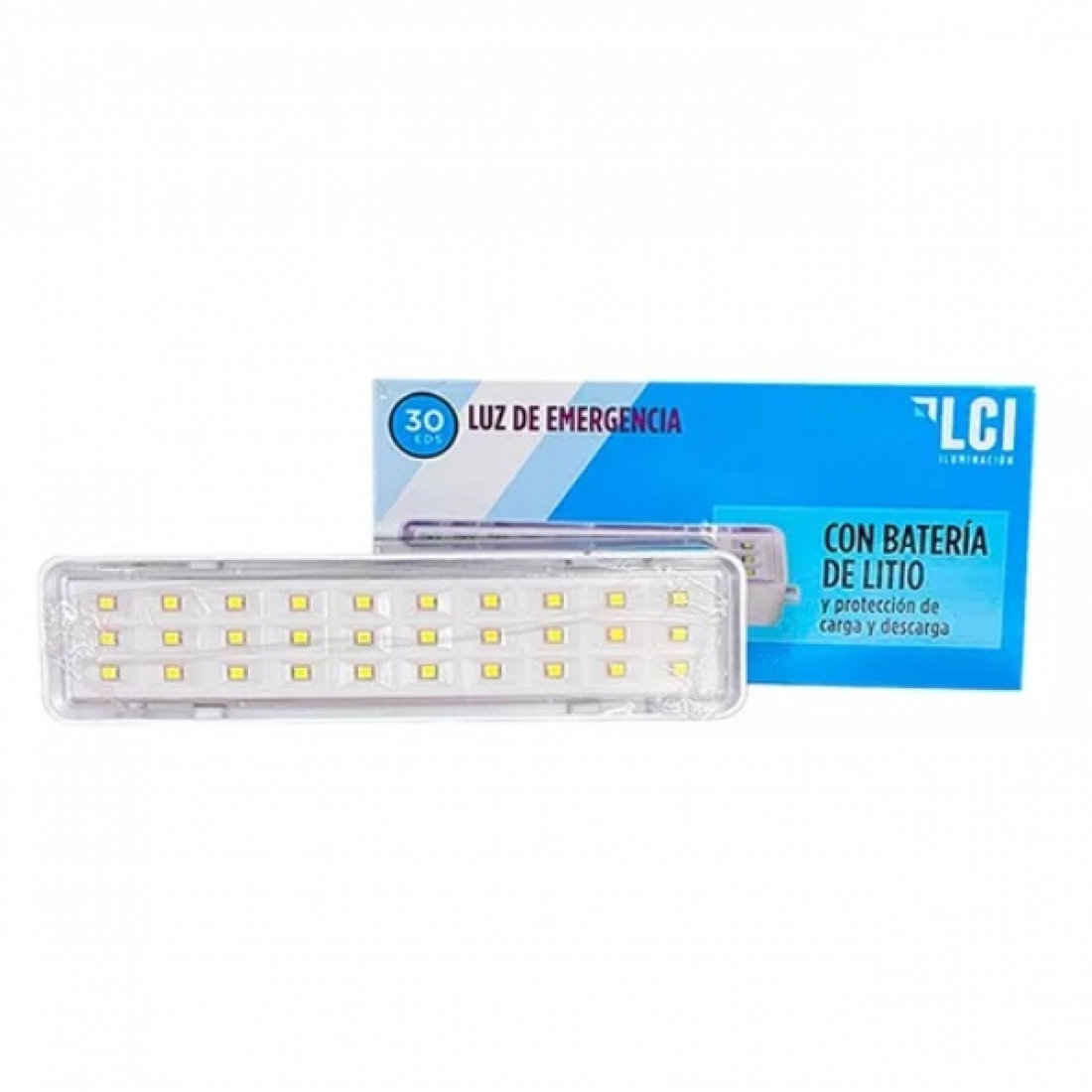 Luz De Emergencia Recargable Led Lci 30 Leds Light 30smd